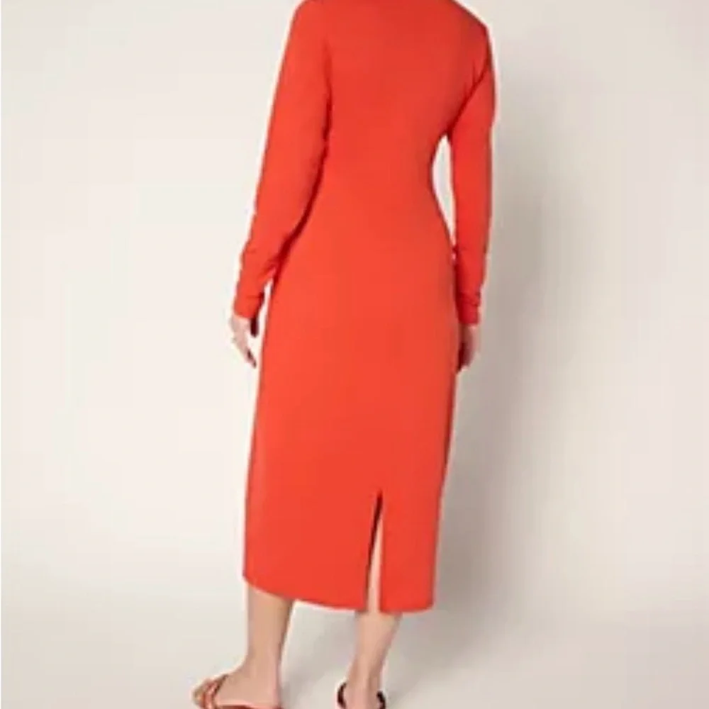 NWT Peace Love World Vibrant Orang Long Sleeve Dress